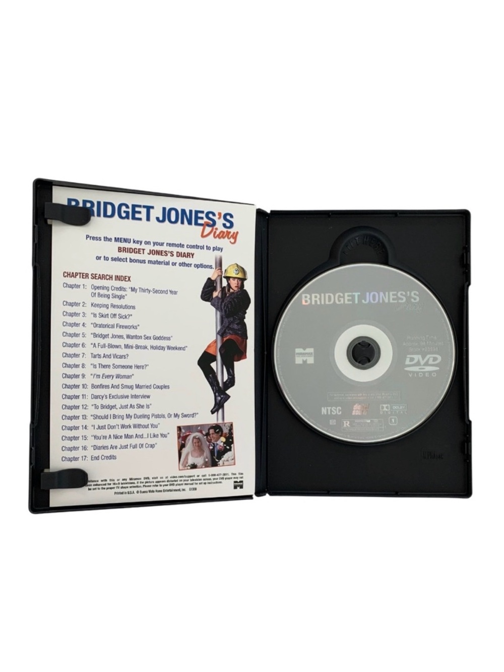 BRIDGET JONES’S DIARY DVD Romantic Comedy Widescreen Bonus Features Collectible - Picture 5 of 14